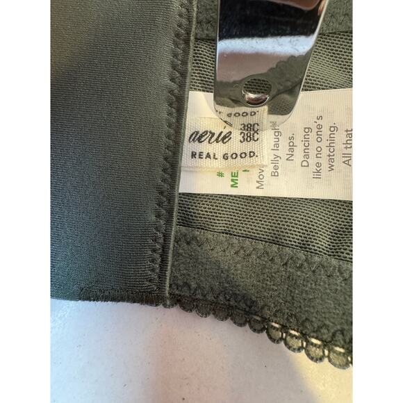 Aerie Show Off Plunge Push Up Rooftop Garden Lace Bra 38C - Picture 7 of 9